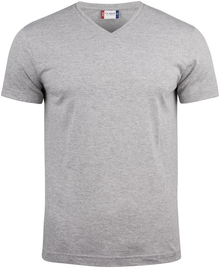 CLIQUE Basic T-Shirt - graumeliert, 100% CO, 145 g/m²