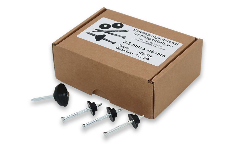 PM Montageknöpfe Ø 8 mm schwarz - mit Stahlnagel