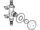 GIS Unterputzventil verchromt - für Armaturenanschlusssplatten