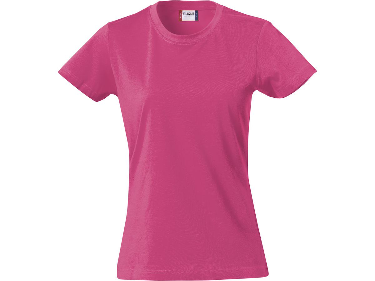 CLIQUE Basic T-Shirt Ladies Gr. XS - kirsche, 100% CO, 145 g/m²