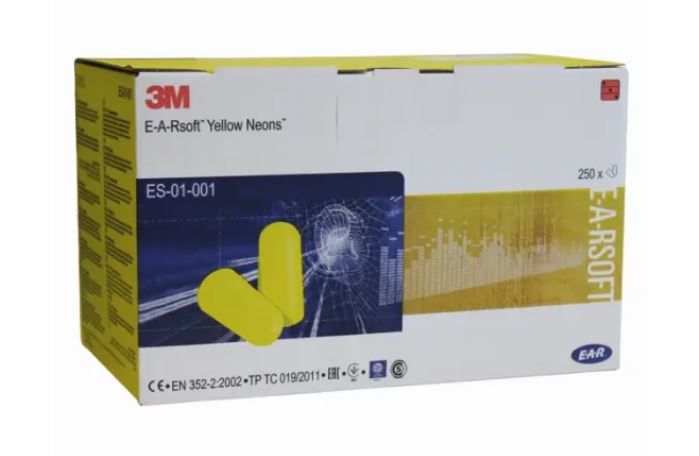 Gehörschutzpfropfen EAR Super Soft - leuchtgelb, Polybeutel, PU-Schaumstoff