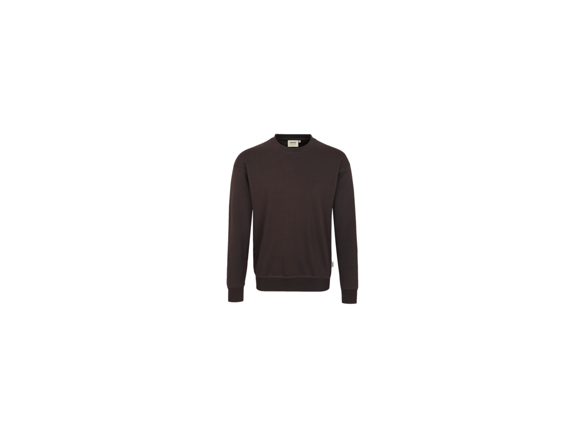 Sweatshirt Performance Gr. L, schokolade - 50% Baumwolle, 50% Polyester, 300 g/m²