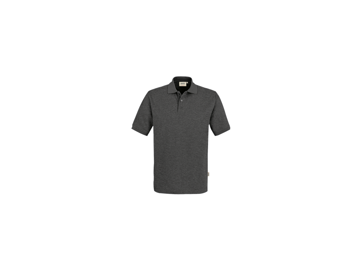 Poloshirt Perf. Gr. M, anthrazit meliert - 50% Baumwolle, 50% Polyester, 200 g/m²
