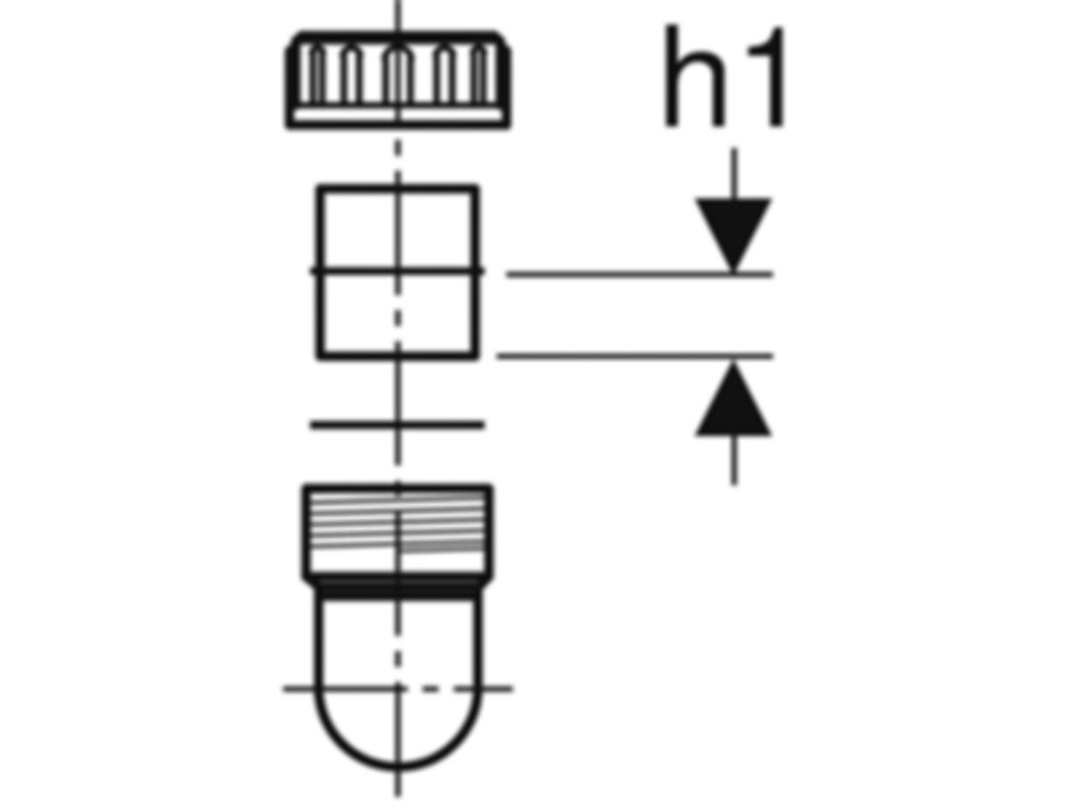 Geberit Sifon 110 mit Bundverschraubung
