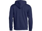 CLIQUE BASIC Hoody Junior Gr. 140 - dunkelmarine, 65% PES / 35% CO, 280 g/m²