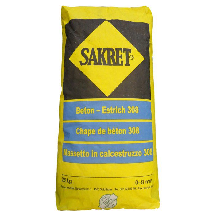 Sakret Trockenbeton 308 - 25 kg/Sack