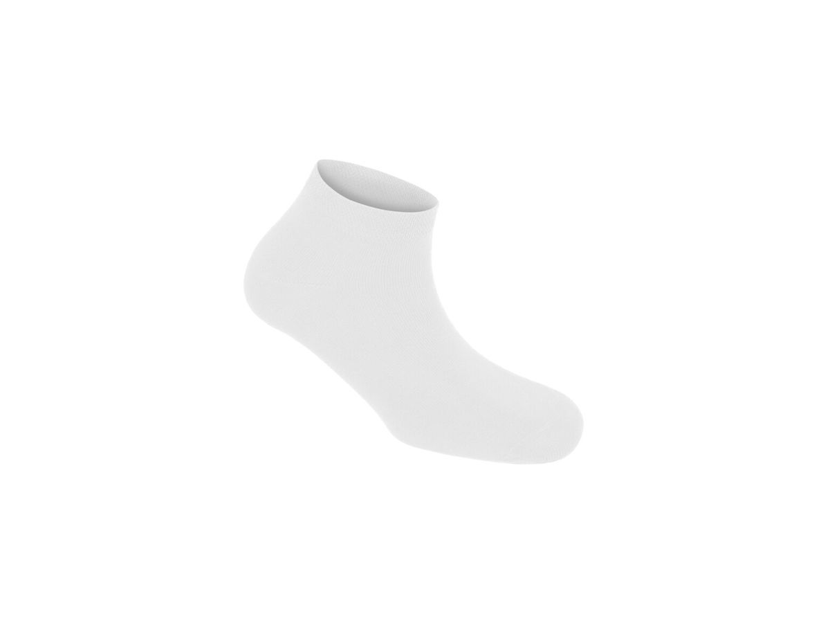 Sneaker-Socken Premium, Gr. L, weiss - Mix aus Bio-Baumwolle, Polyamid, LYCRA