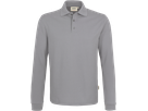 Longsleeve-Poloshirt Perf. Gr. L, titan - 50% Baumwolle, 50% Polyester, 220 g/m²