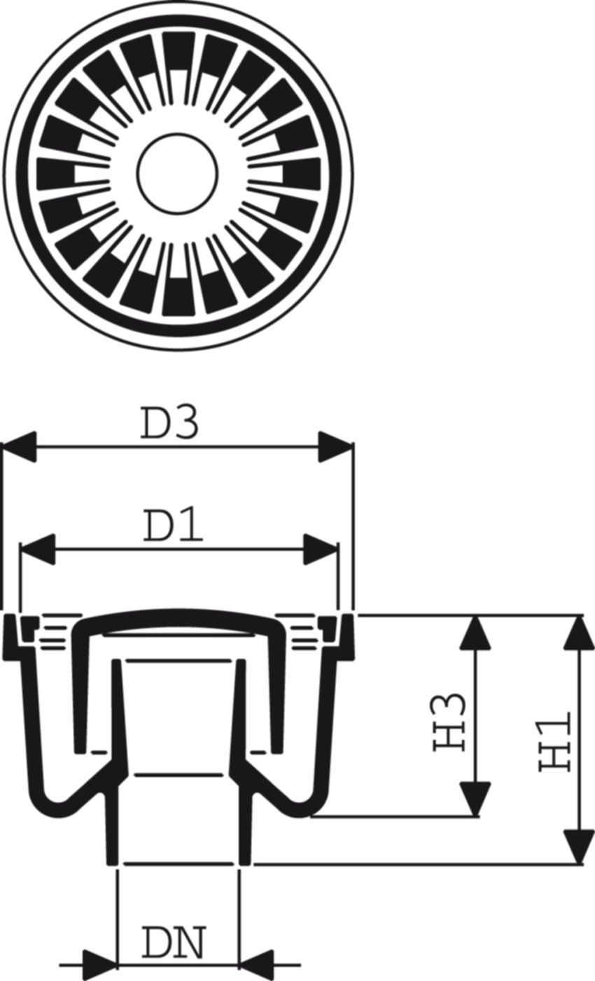 Bodenablauf vonRoll Fig. 1601