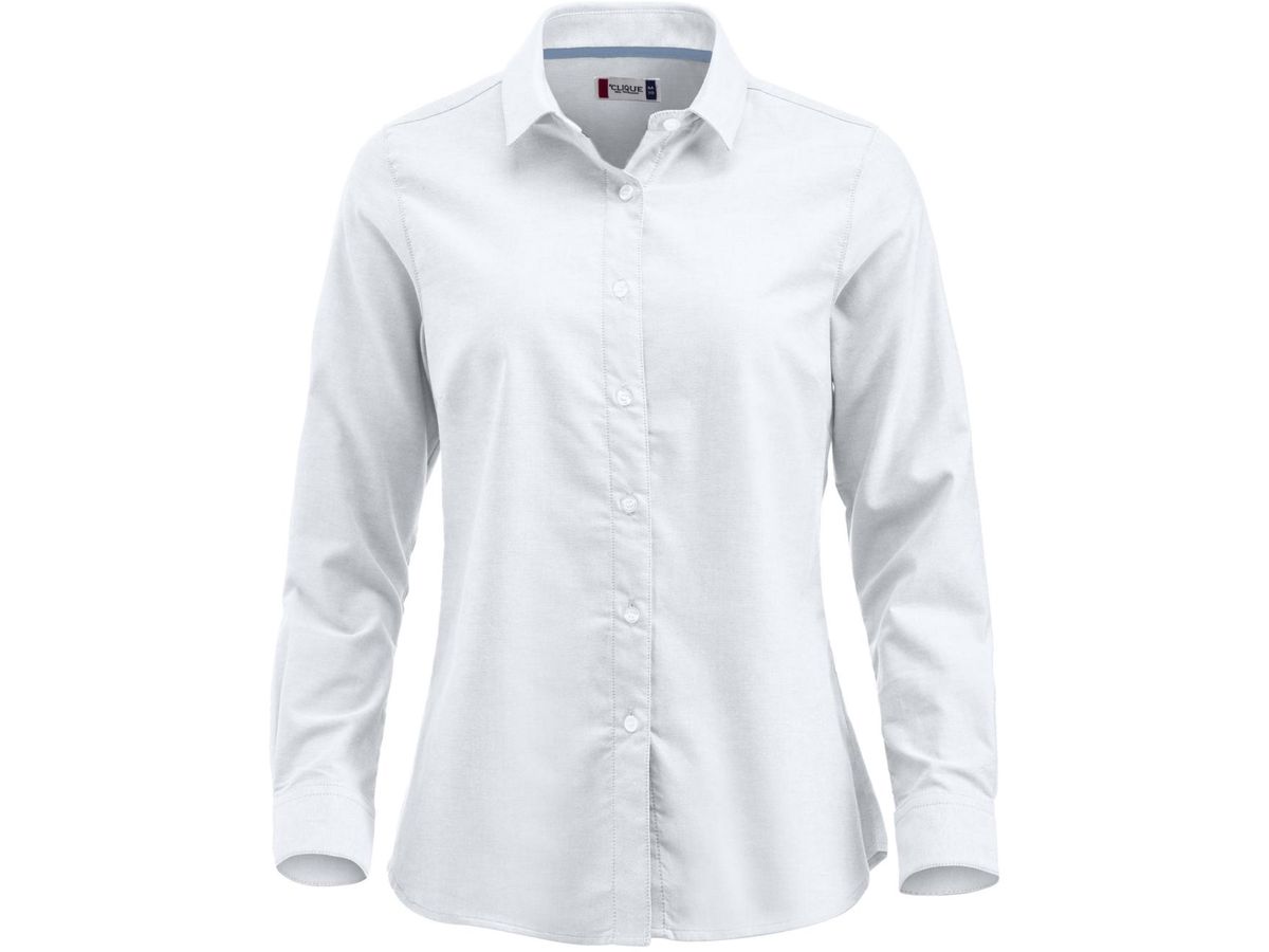 CLIQUE NEW GARLAND Langarm Oxfordbluse - weiss, 100% Baumwolle, 130 g/m2 Gr. M