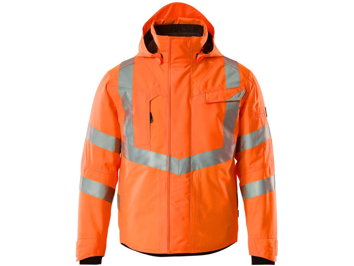 Winterjacke wattiert, Gr. 4XL - hi-vis orange, 100% PES, 210 g/m2