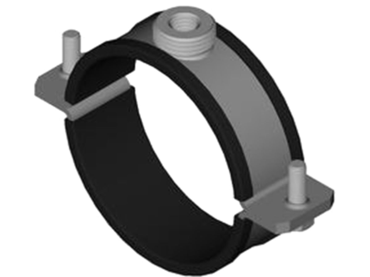 Polyfix-PE Rohrschelle isoliert Inox A4 - mit aG 1/2"/iGM10/2 Schrauben 2.0/11.18