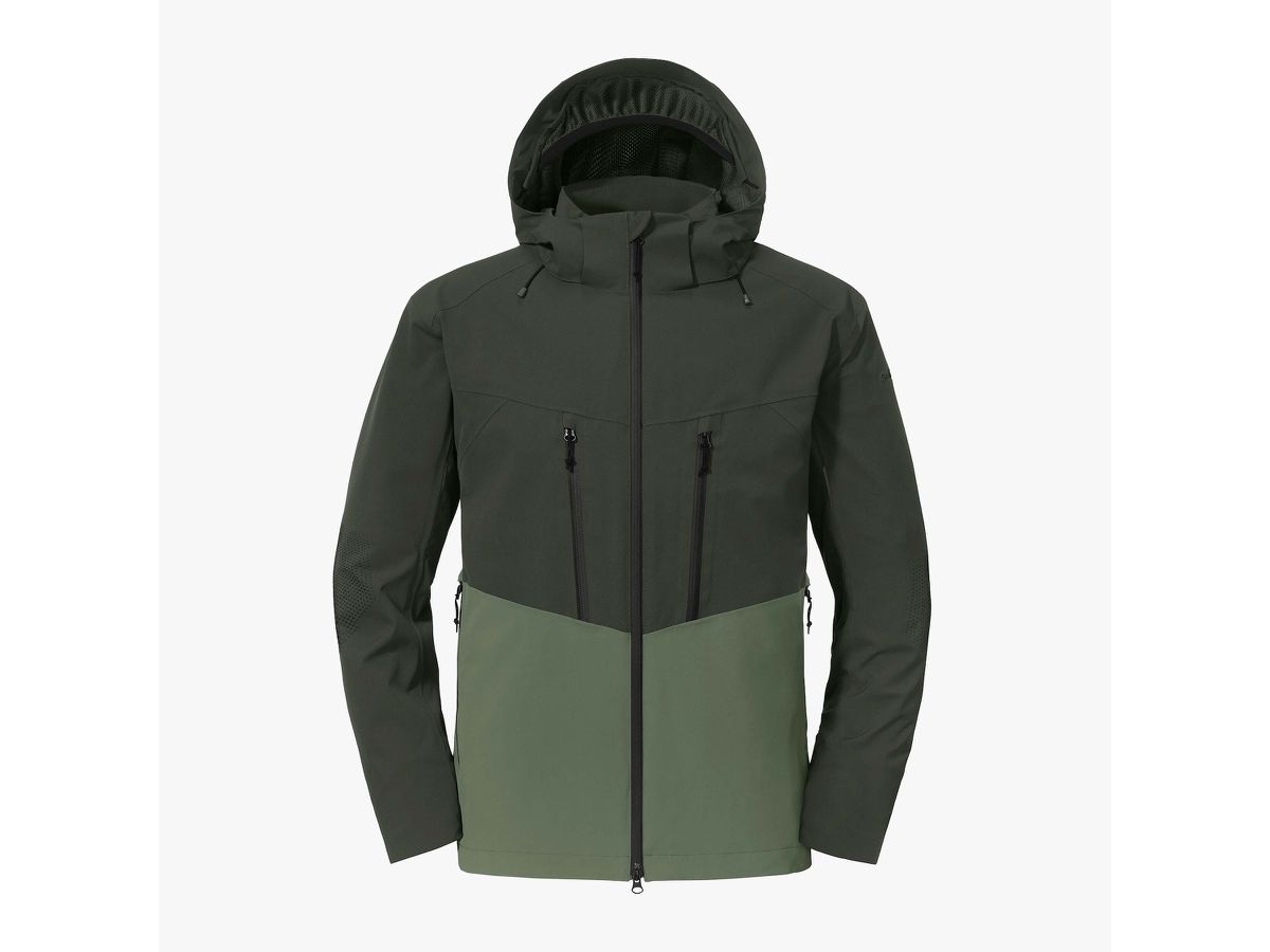 Wetterschutzjacke Zipln Herren Gr. 6XL - 88%Nylon 12%Elasthan, grün