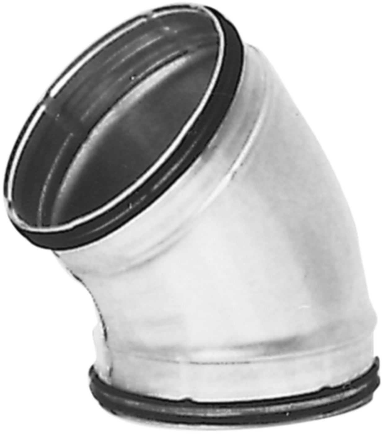 Spiralrohrbogen 45°