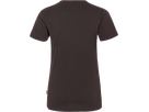Damen-V-Shirt Perf. Gr. S, schokolade - 50% Baumwolle, 50% Polyester, 160 g/m²