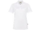 Damen-Poloshirt Top Gr. M, weiss - 100% Baumwolle, 200 g/m²
