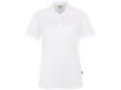 Damen-Poloshirt Top Gr. 5XL, weiss - 100% Baumwolle, 200 g/m²