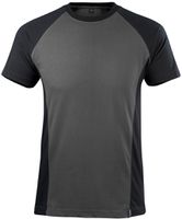 Potsdam T-Shirt, Gr. 2XL - dunkelanthrazit/schwarz, 60% PES/40% CO