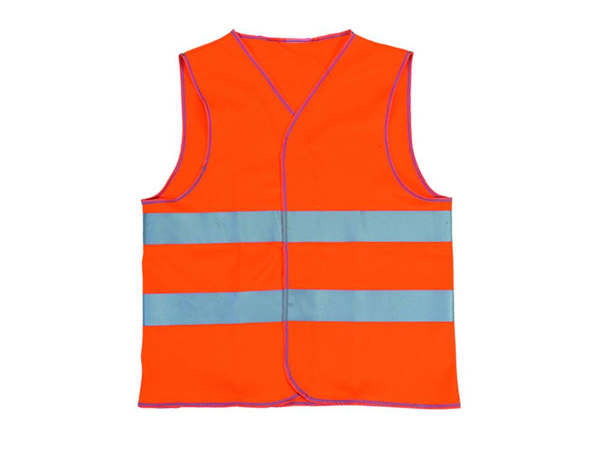 Warnschutzweste WARN-VEST - Polyester fruoriszierend m. 2 Reflexstr.