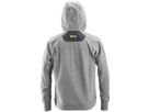Flexi Work Fleece Hoodie, Gr. S - grau/schwarz, 100% PES, 210 g/m²