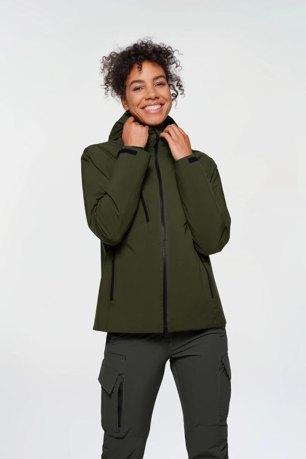 HAKRO Damen High-Activejacke ECO,Gr.M - Farbe: olive, 100% Polyester rec.