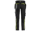 FlexiWork SoftShell Stretch Hose Gr. 150 - schwarz/neongelb (Langgrösse +6 cm)