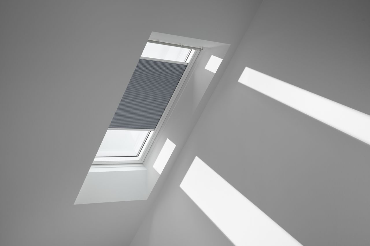 Energierollo White Line - betongrau 78 cm x 160 cm