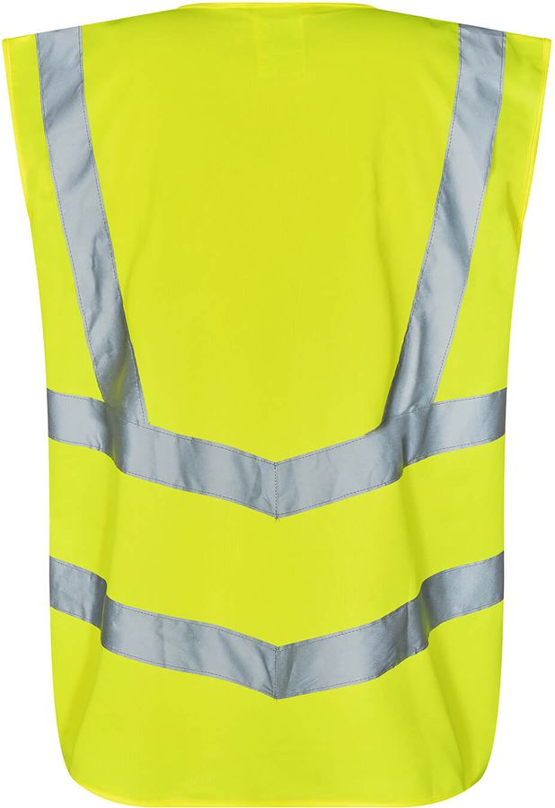 Safety Verkehrsweste mit Reflexstreifen - inkl. Taschen und Reissverschluss