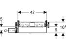 Geberit GIS Element für Dusche - für Estrichhöhe am Einlauf 90-200 mm