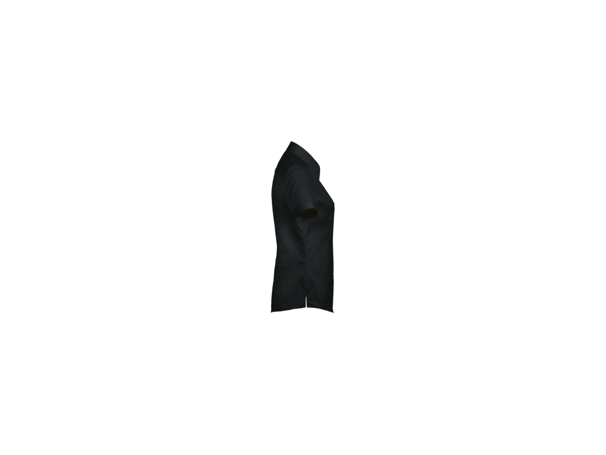 Bluse ½-Arm Business Gr. S, schwarz - 100% Baumwolle, 120 g/m²