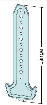 Abhänger für CD-Profile L 170mm - 100 St. pro Karton
