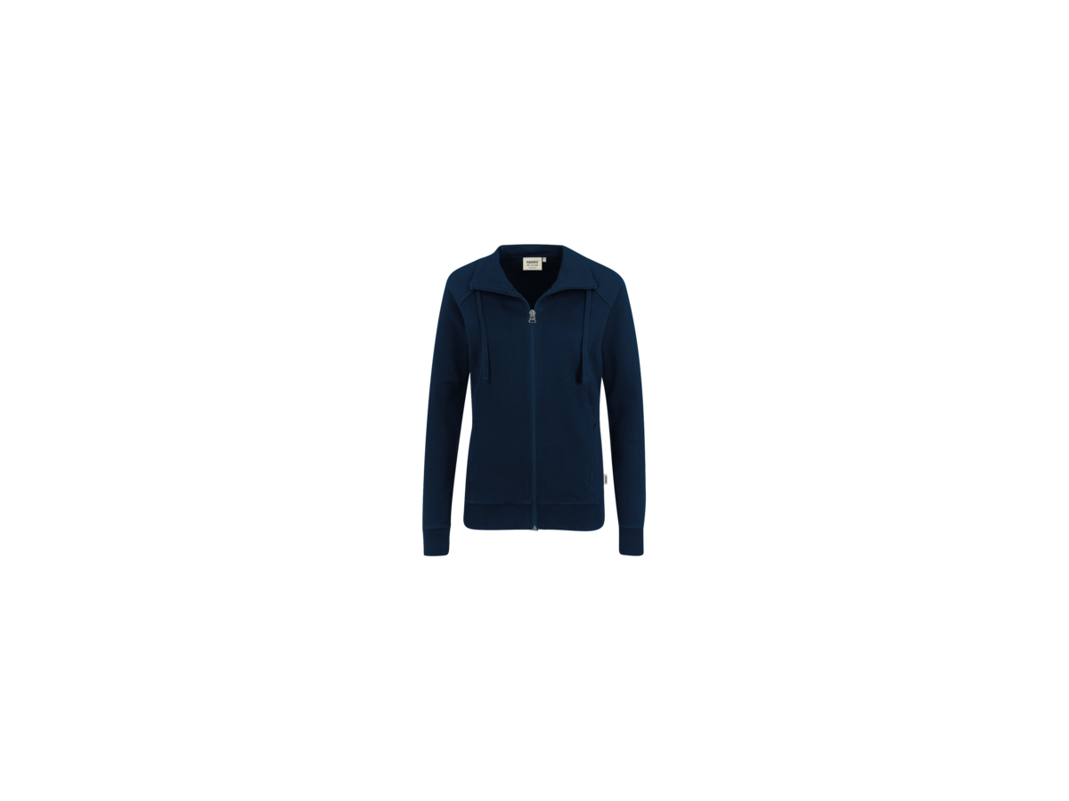 Damen-Sweatjacke College Gr. L, tinte - 70% Baumwolle, 30% Polyester, 300 g/m²