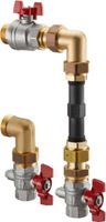 Wärmemengenzähler-Anschluss-Set OVENTROP - Eck DN25 1"x220 mm für Einbau vertikal