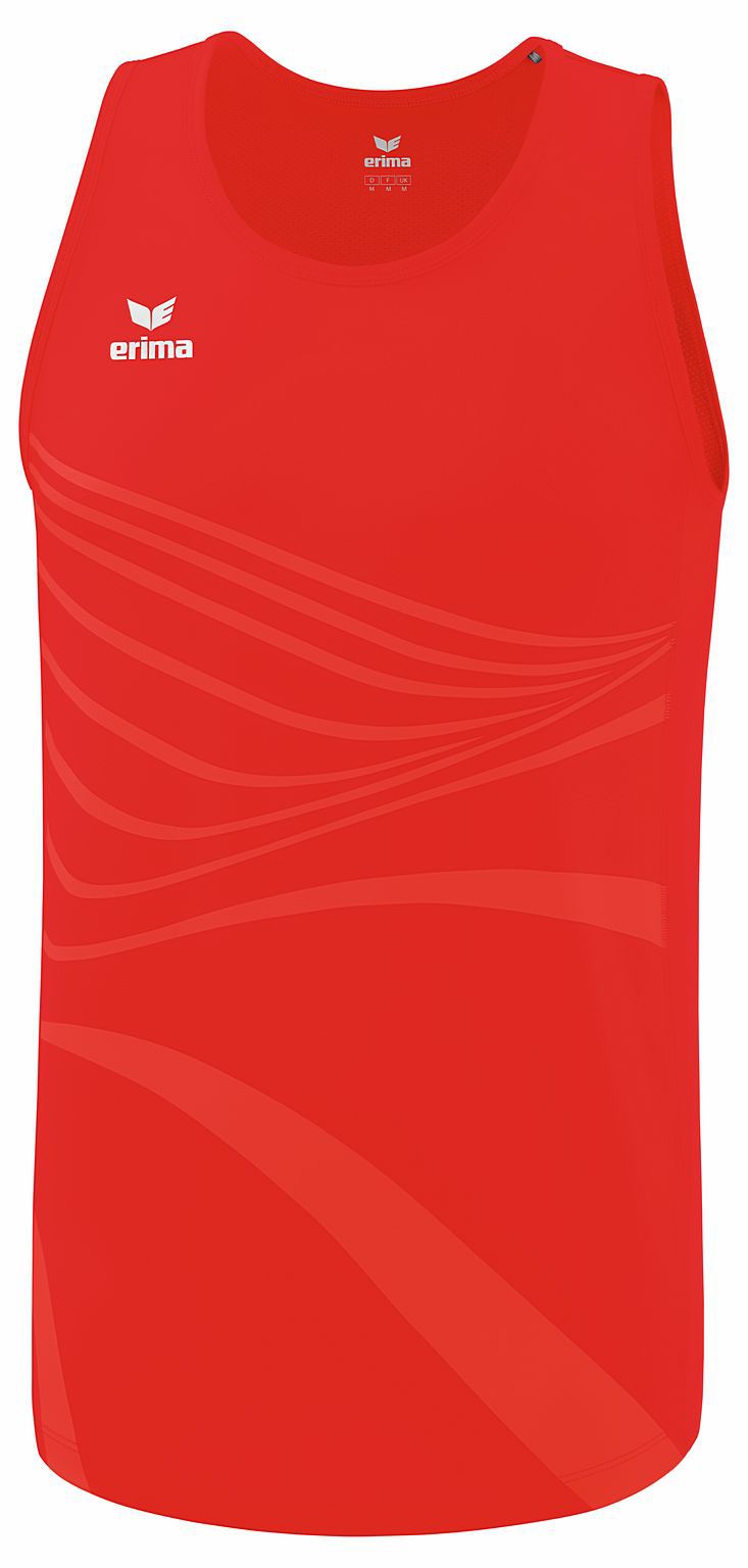 RACE LINE running singlet - Men & Kids, red