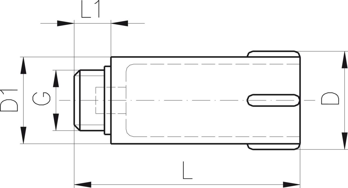 Abpress-Einmauerzapfen PVC-U - Dichtung EPDM