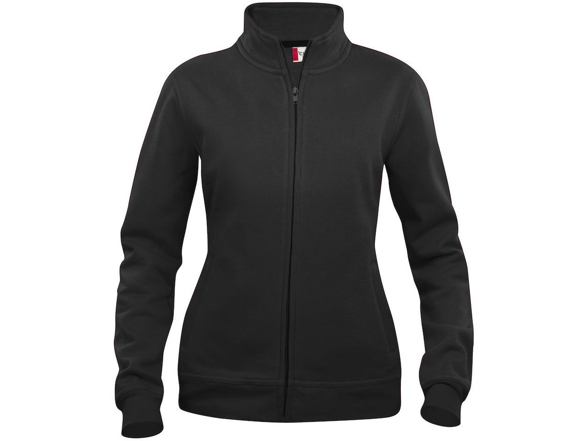 CLIQUE Basic Cardigan Sweatjacke Gr. XL - schwarz, 65% PES / 35% CO, 280 g/m²