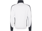 Zip-Sweatsh. Co. Perf. 2XL weiss/anth. - 50% Baumwolle, 50% Polyester, 300 g/m²
