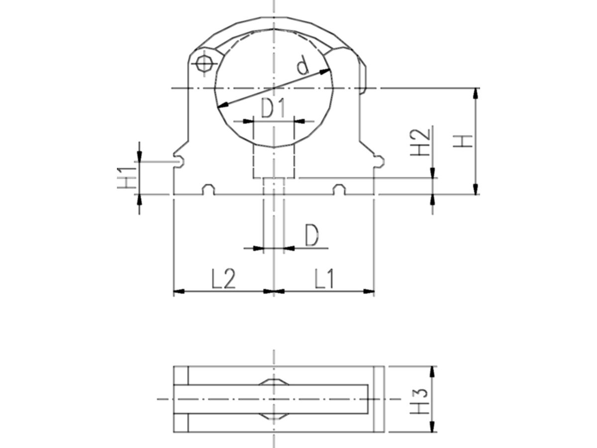 Rohrklemmen KLIP-IT Typ 061 PP metrisch