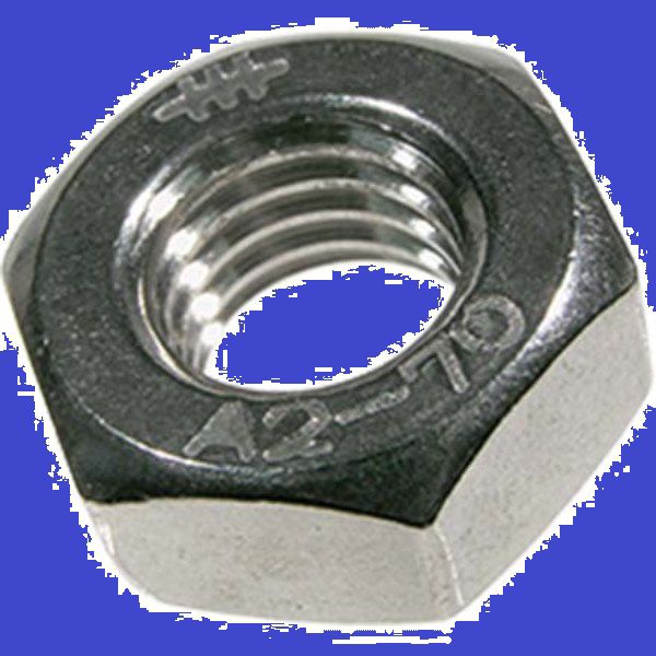 Sechskantmuttern 0,8 d INOX A4 DIN 934