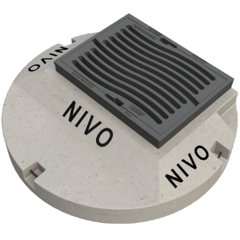 BGS Strassenrost Fig. N680 Nivo - Kl. D400, mit Betonsockel