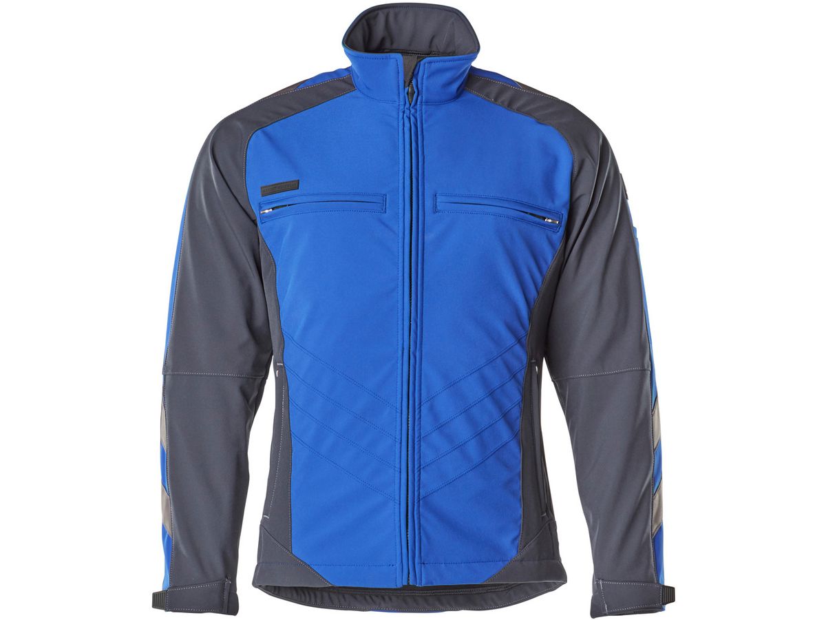 Dresden Soft Shell Jacke m. Str. Gr. XL - 100% PES  Farbe kornblau-schwarzblau