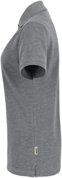 Damen-Poloshirt Classic S grau meliert - 85% Baumwolle, 15% Viscose, 200 g/m²