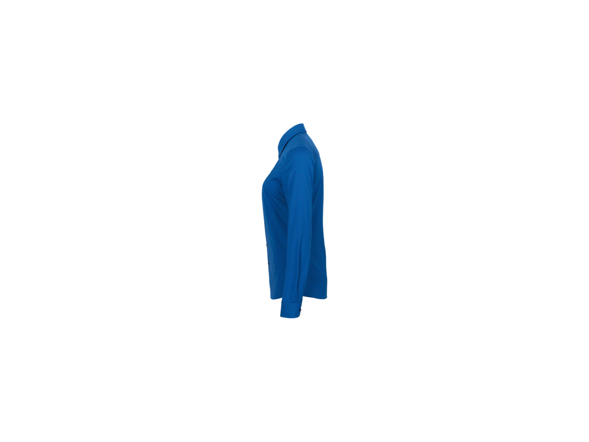 Bluse 1/1-Arm Perf. Gr. XS, royalblau - 50% Baumwolle, 50% Polyester