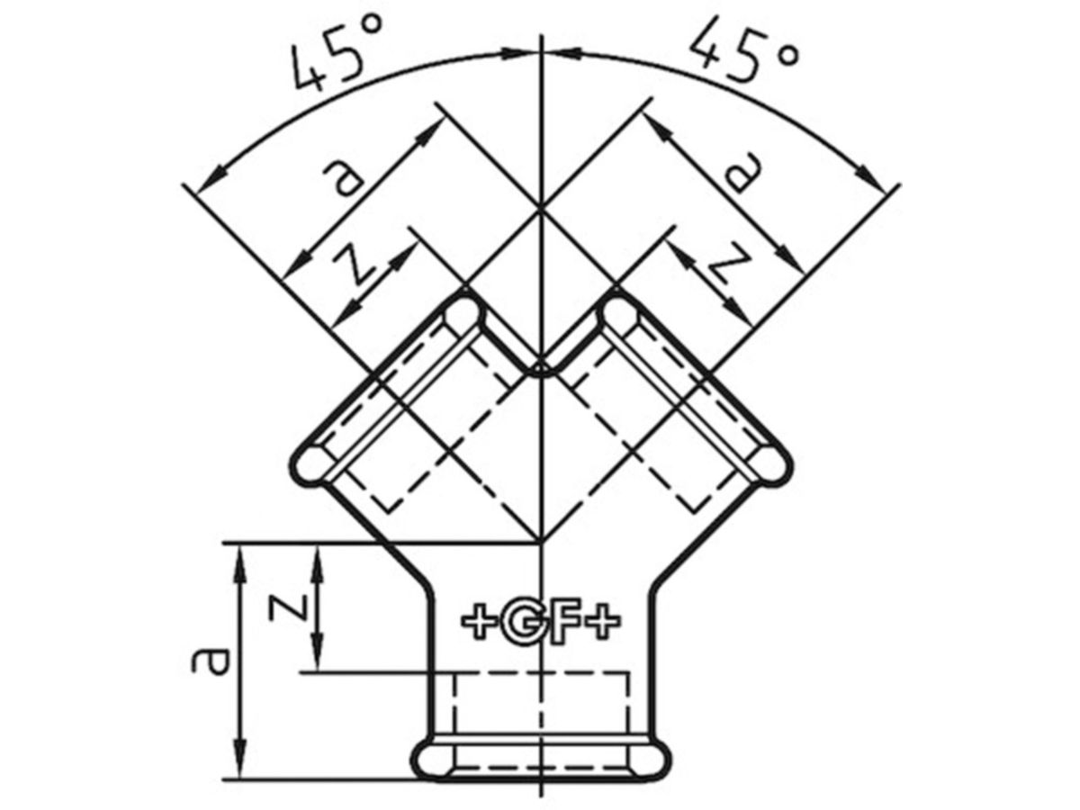 Verteiler +GF+ 220 verzinkt