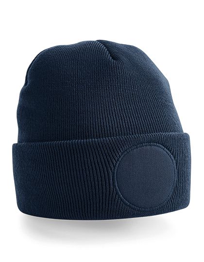 Circular Patch Beanie, One Size - CB446, Beechfield