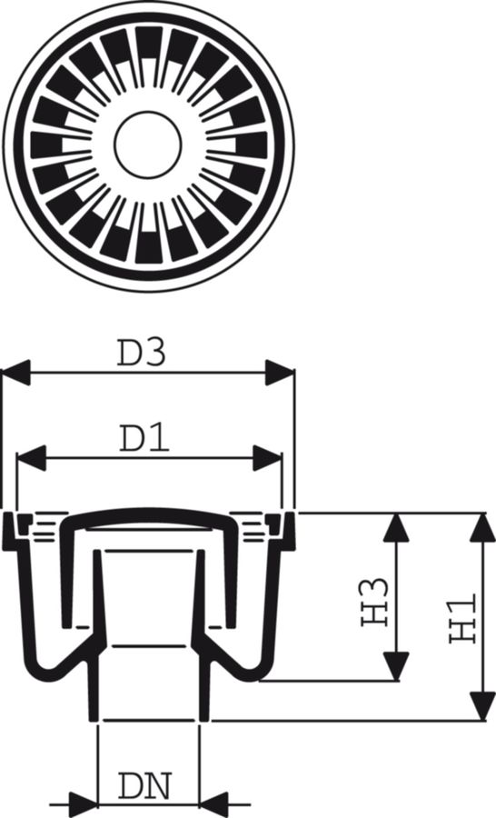 Bodenablauf vonRoll Fig. 1601