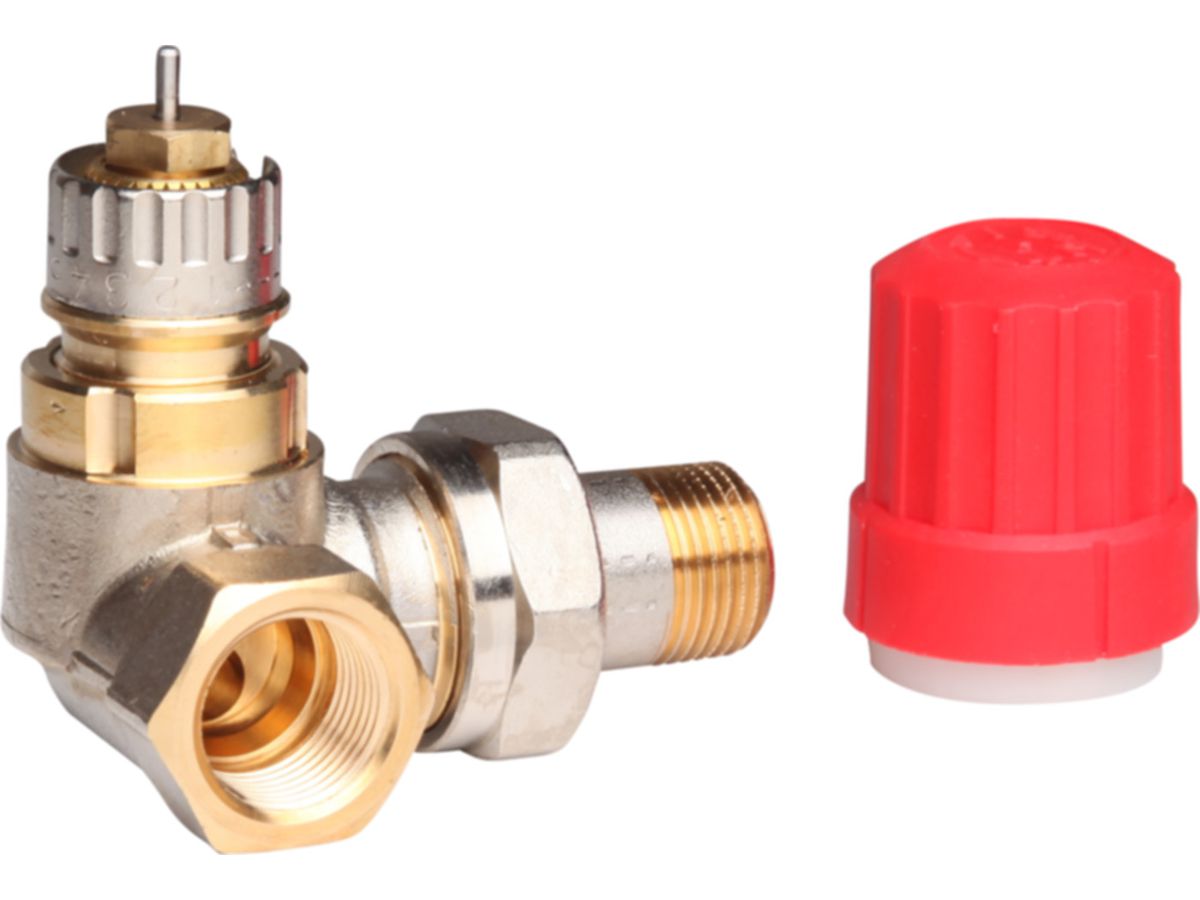 Danfoss Heizkörperventil RA-N, Winkeleck - Mit Voreinstellung, Ventilmontage rechts
