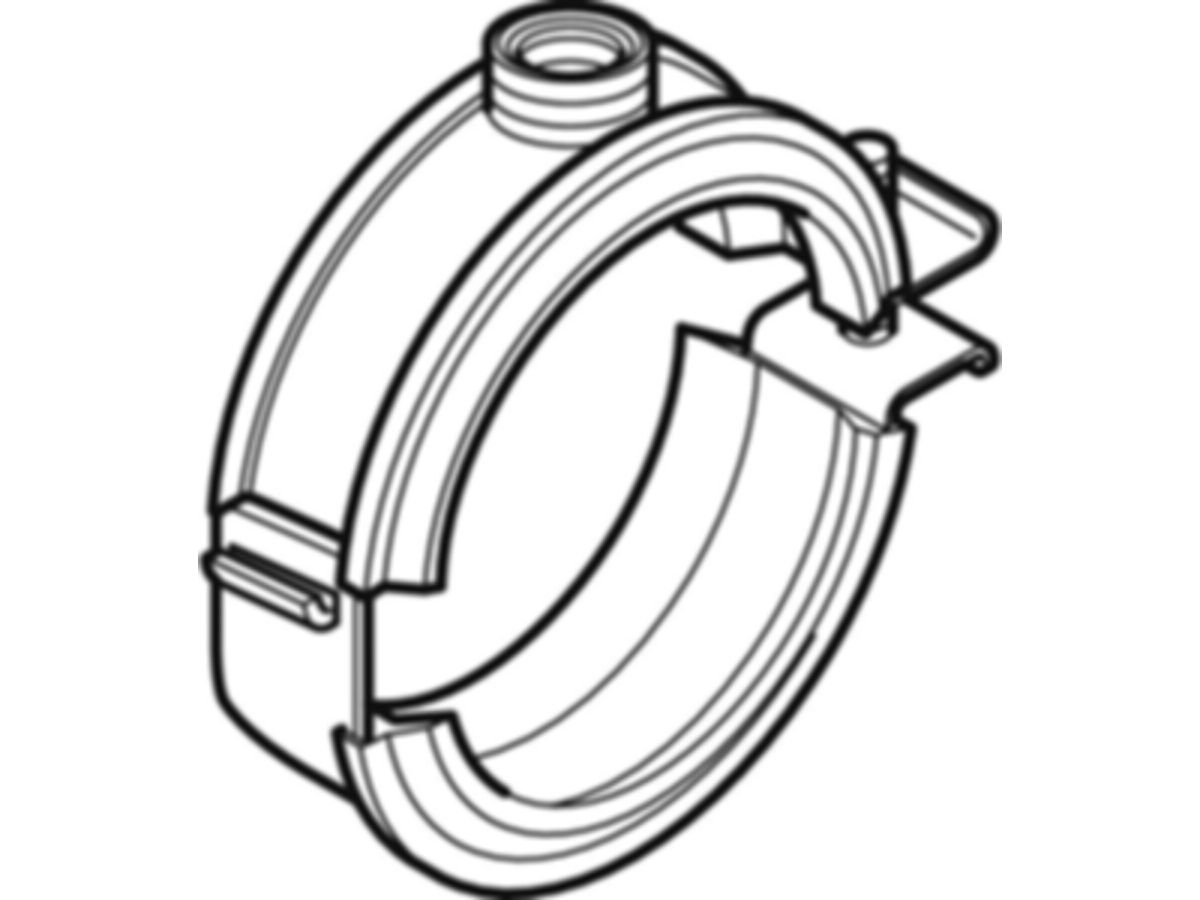 Silent Rohrschelle 125 mit Dämmeinlage