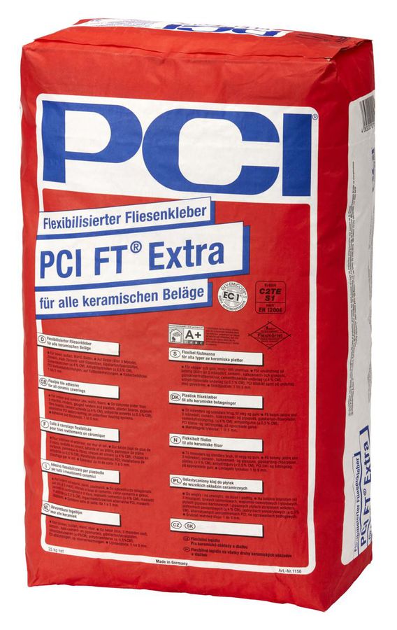 PCI FT Extra Fliesenkleber grau à 25 kg - für alle keramischen Beläge