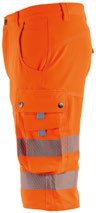 Warnschutz Stretch Arbeitsshorts - 90 % Polyester, 10 % Elastan